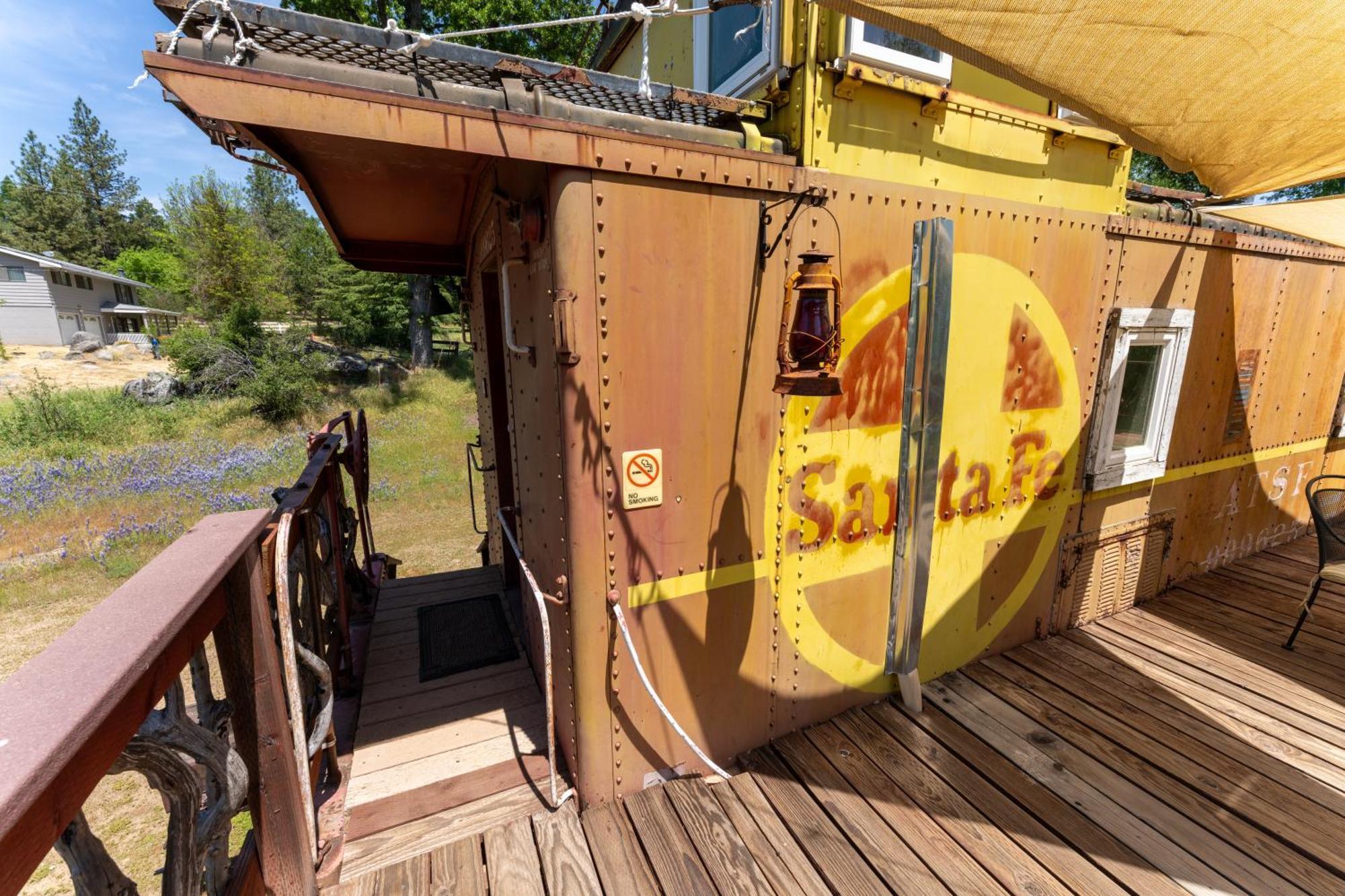 Villa Little Red Caboose Oakhurst Exterior foto