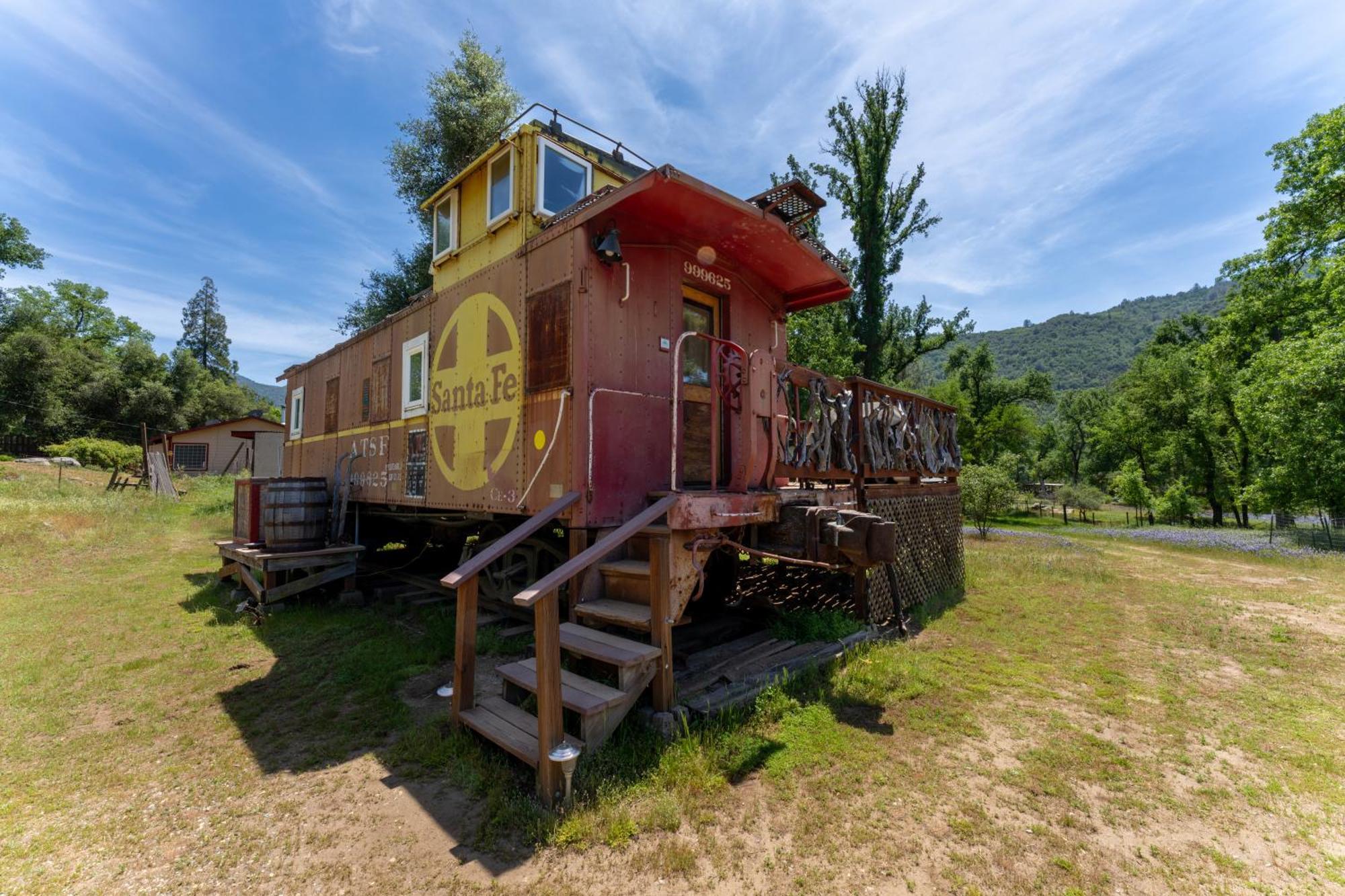 Villa Little Red Caboose Oakhurst Exterior foto
